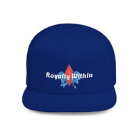 'Royalty Within' Embroidered Flat Bill Snapback Cap