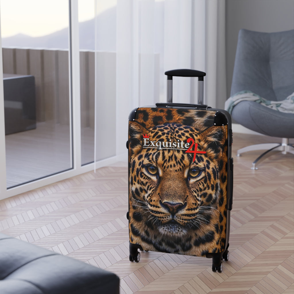 Leopard Face Carry-On Suitcase — Exquisite 24 Travel Luggage