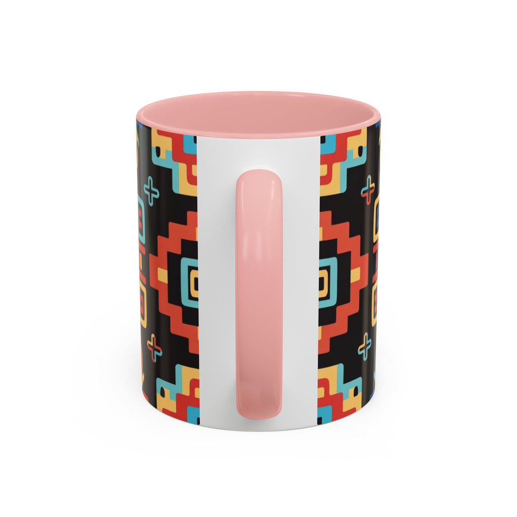 Colorful Geometric Aztec Pattern Coffee Cup
