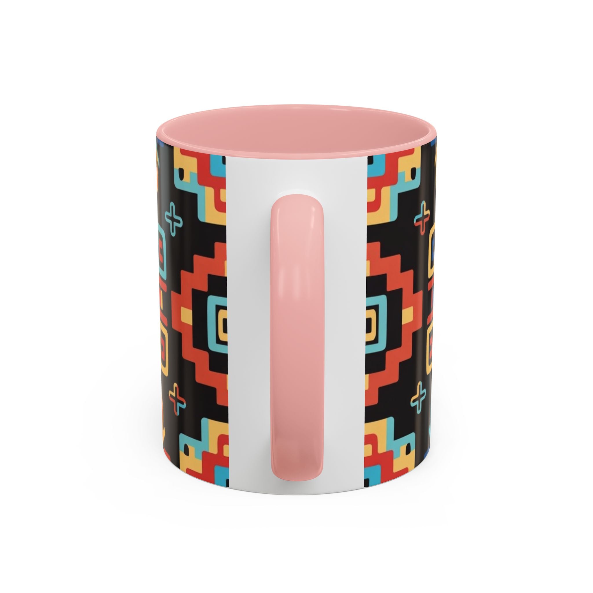 Colorful Geometric Aztec Pattern Coffee Cup