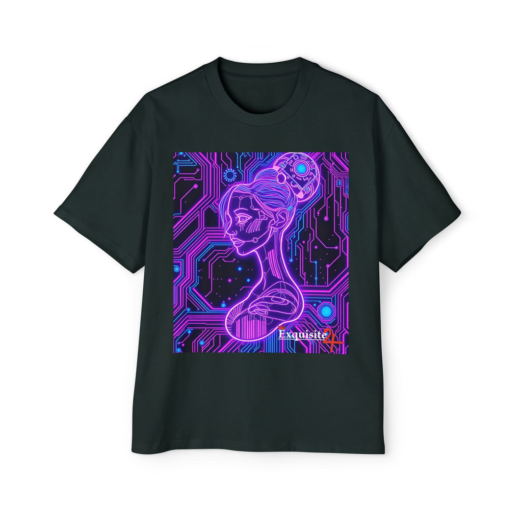 Cyberpunk Goddess Graphic Tee Oversized Men's T-Shirt