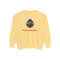 Exquisite 'Feel The Royalty Within' Sweatshirt — Crown Emblem Garment-Dyed Crewneck