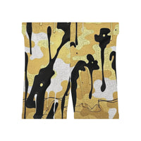 Gold Camo Drip Biker Shorts