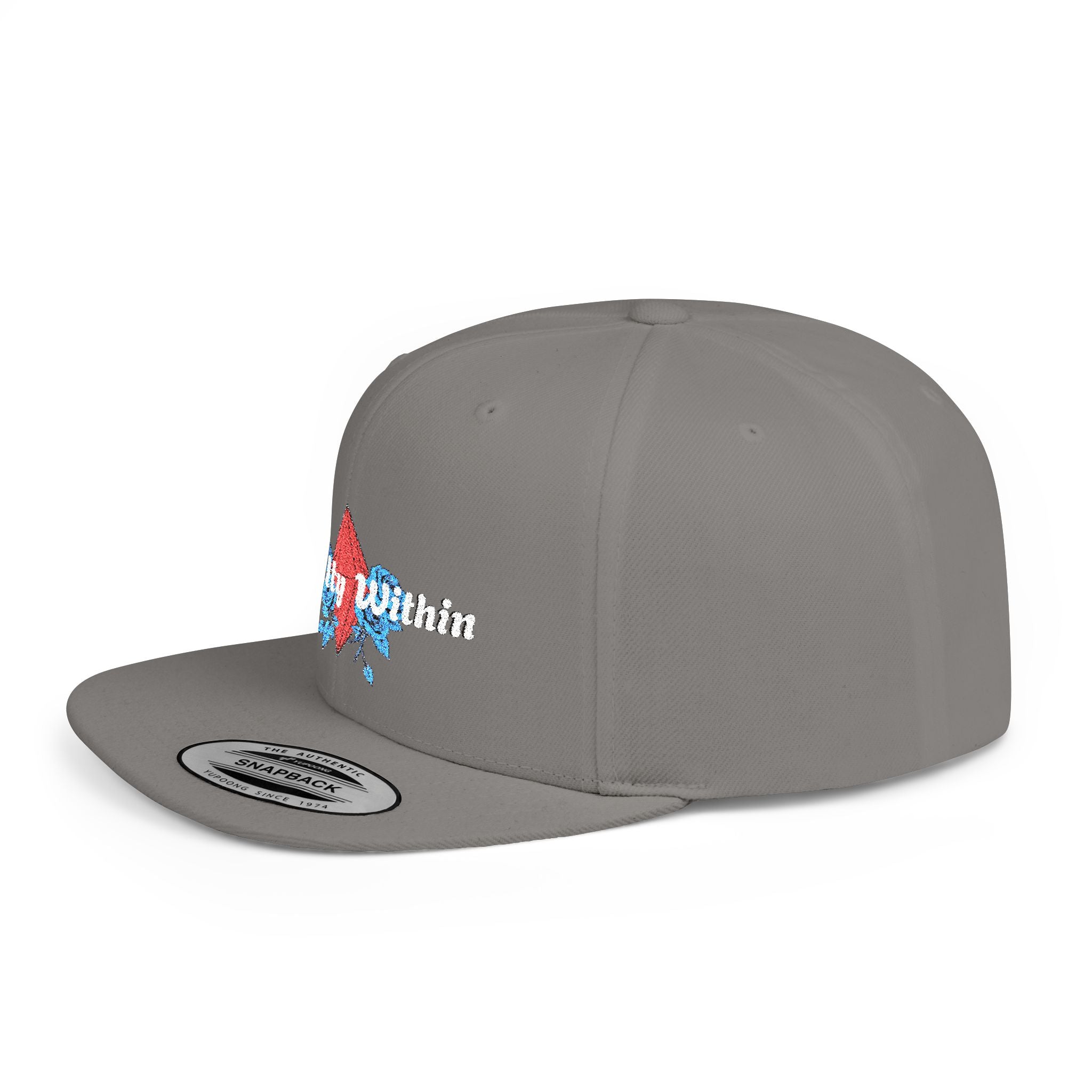 'Royalty Within' Embroidered Flat Bill Snapback Cap