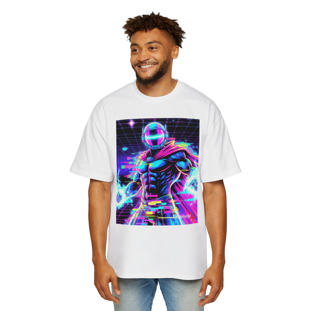 Graphic Tee — Retro Cyberhero Oversized Tee
