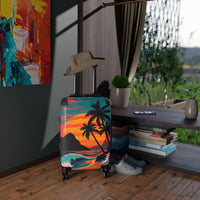 Tropical Beach Sunset Suitcase