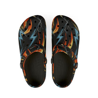 Flame & Lightning EVA Foam Clogs