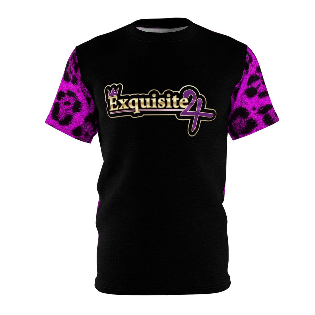 Purple Leopard Exquisite 24 Sleeve Tee