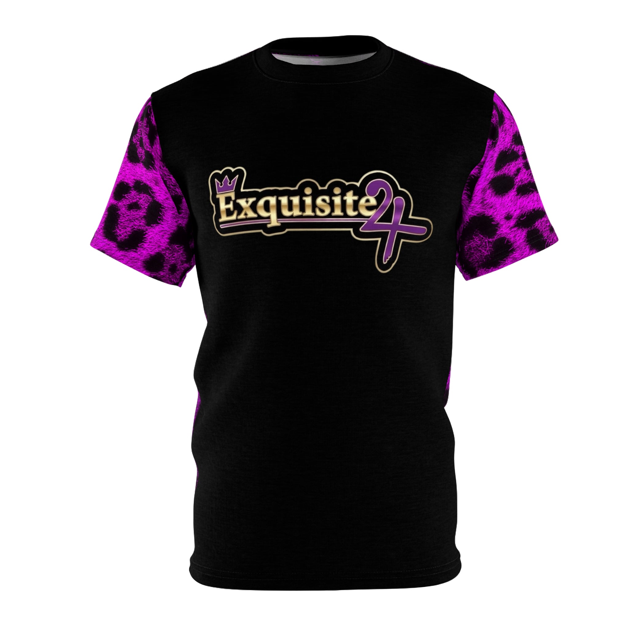 Purple Leopard Exquisite 24 Sleeve Tee