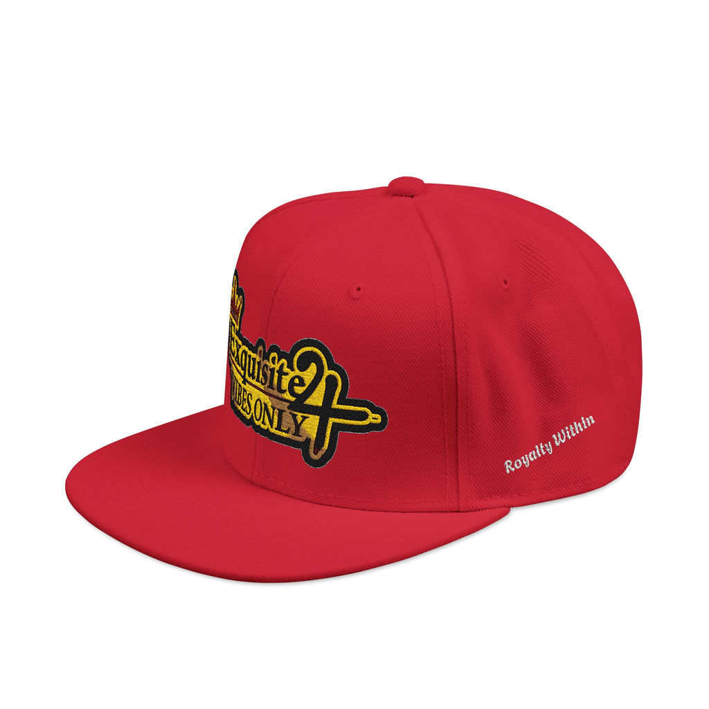 Exquisite 24 VIBES ONLY Embroidered Snapback Hat — Vintage Script Logo Streetwear Cap