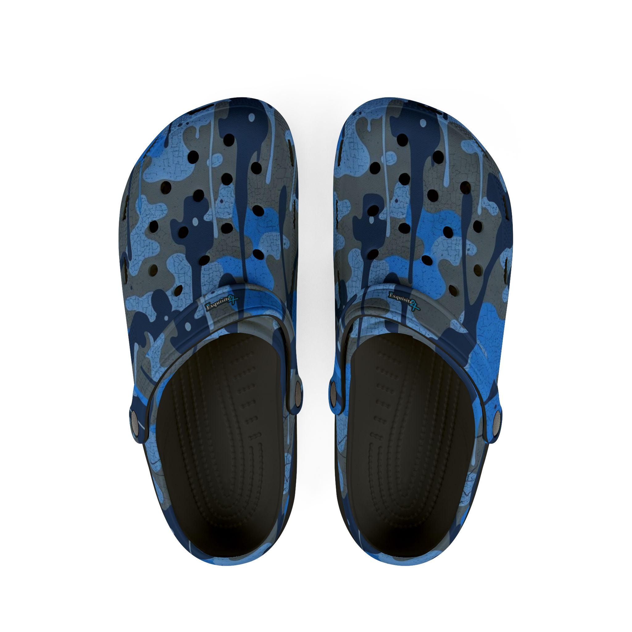 Blue Camo EVA Foam Clogs