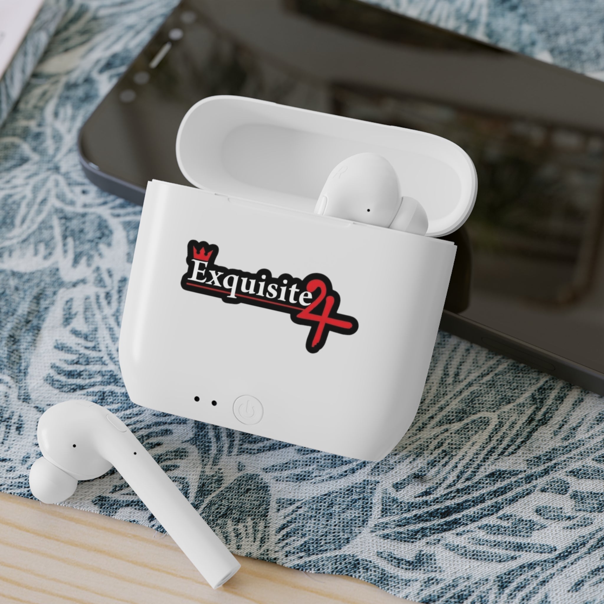 Wireless Earbuds Case — 'Exquisite 24' Logo Charging Case