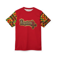 Exquisite 24 Red Kente Sleeve Tee