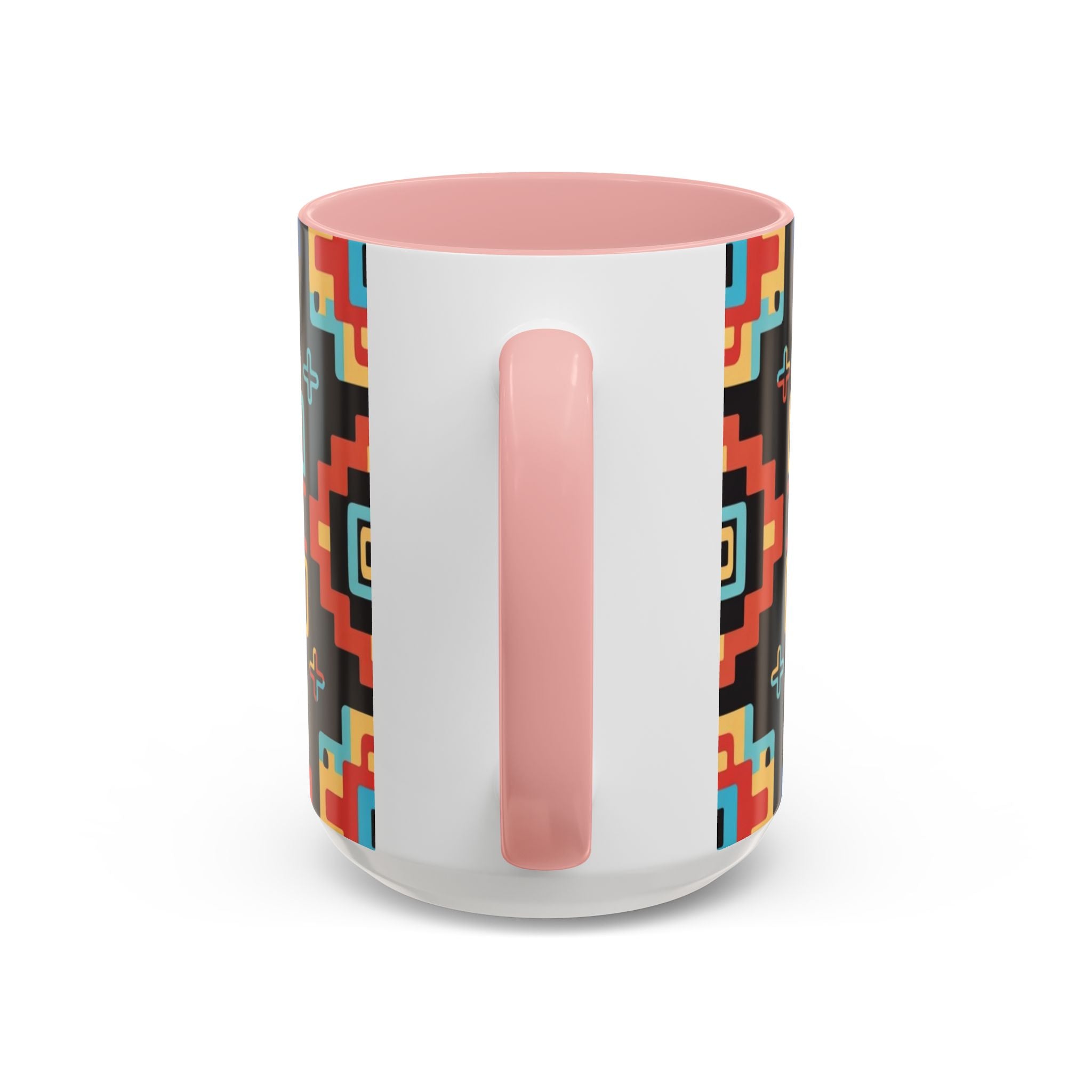 Colorful Geometric Aztec Pattern Coffee Cup