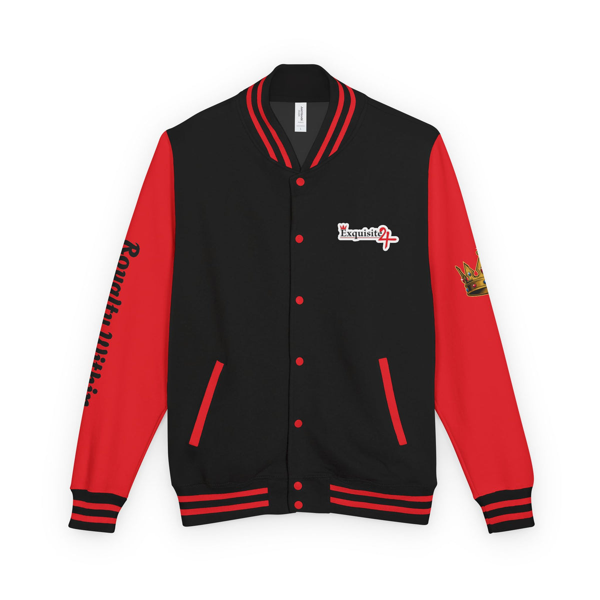 Exquisite 24 Royalty Within Emblem Varsity Jacket