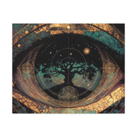 Mystic Eye Tree of Life Stretched Canvas