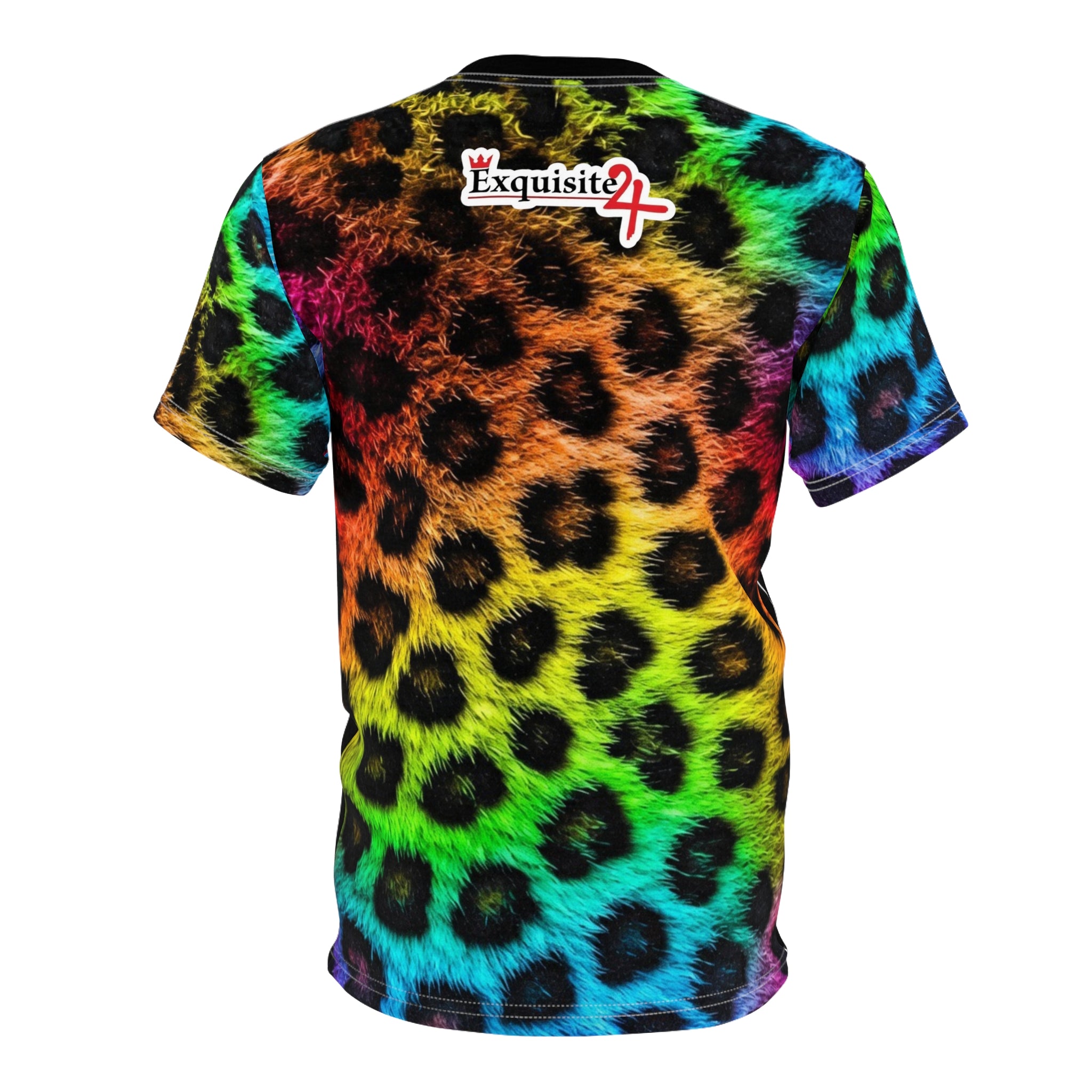 Rainbow Leopard Gold Grillz Graphic Tee