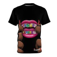 Rainbow Grillz Tee — Colorful Gemstone Grillz Graphic Tee