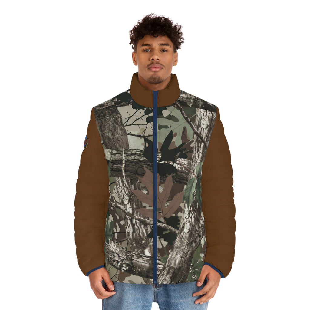 Camo Puffer Jacket — Men's Realtree-Inspired Outdoor Winter Coat