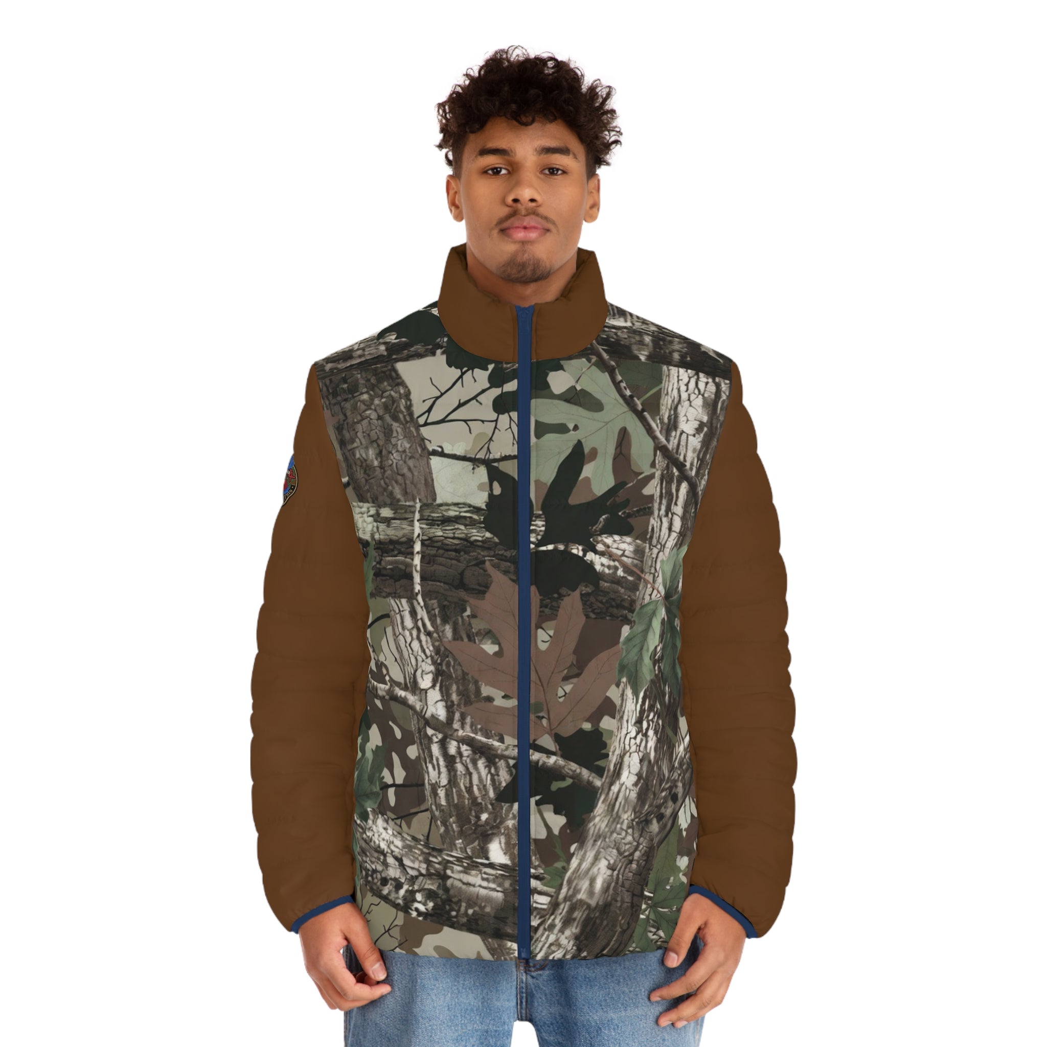 Camo Puffer Jacket — Men's Realtree-Inspired Outdoor Winter Coat