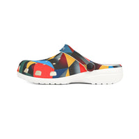 Abstract Geometric EVA Foam Clogs