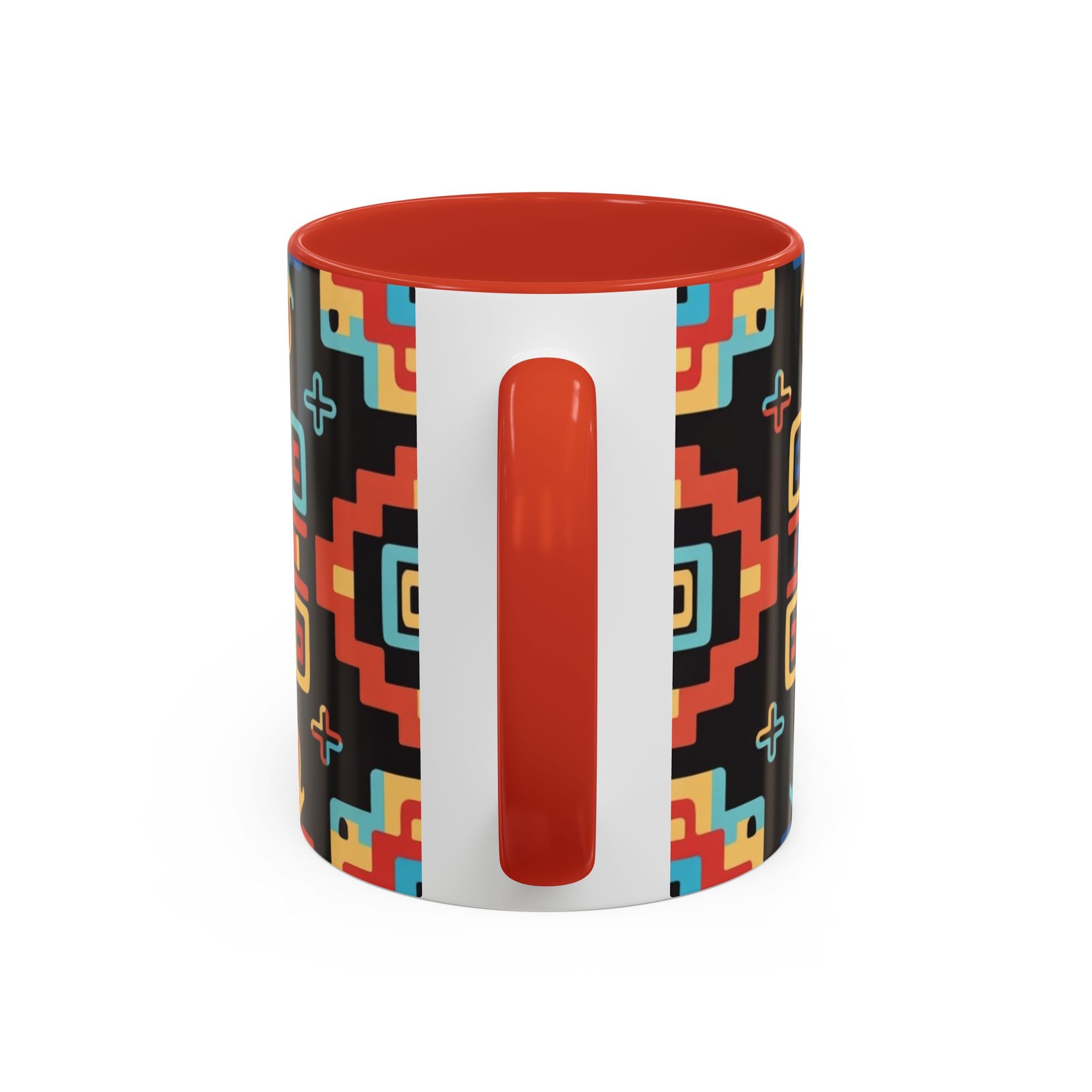 Colorful Geometric Aztec Pattern Coffee Cup