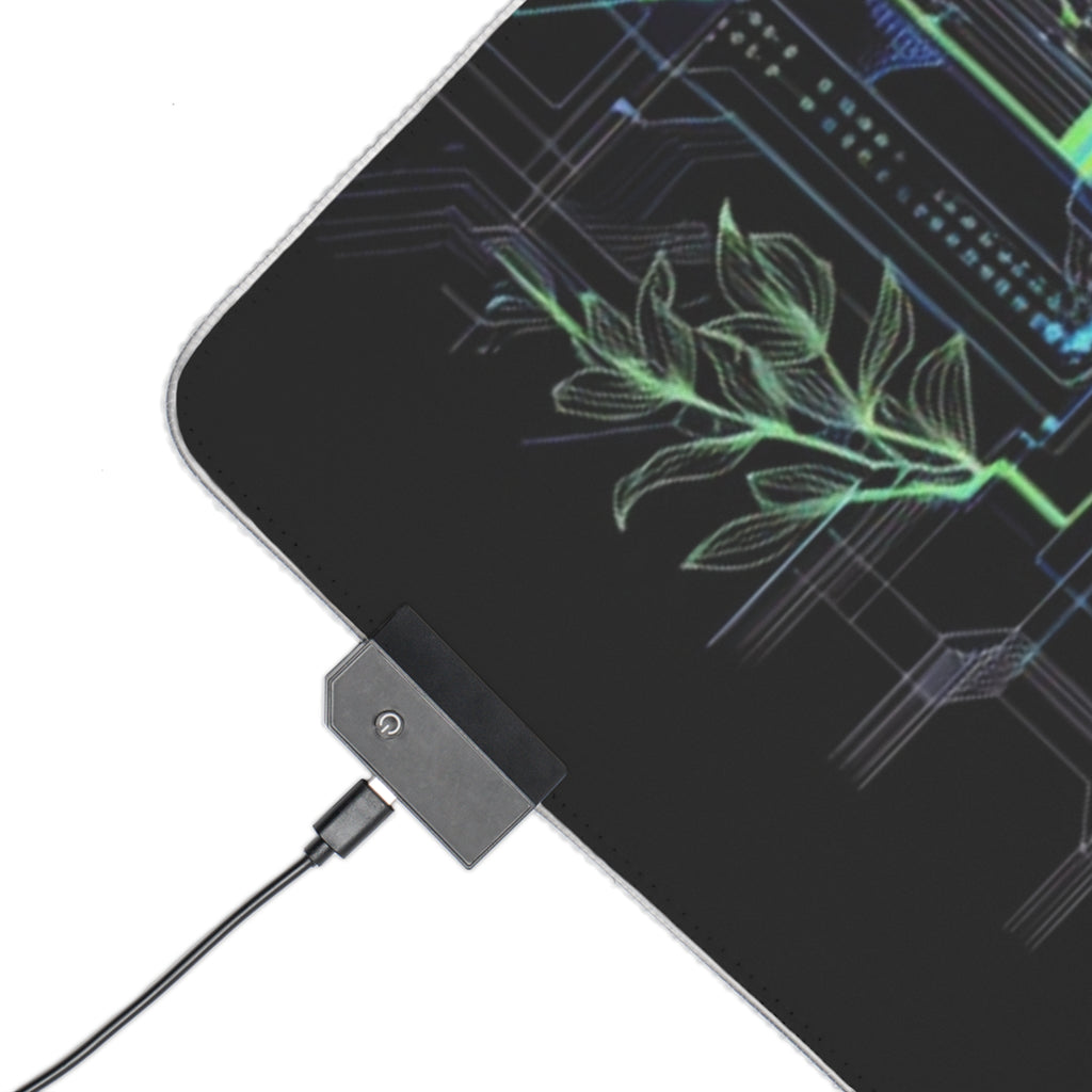 LED Gaming Mouse Pad — Cyber Circuit RGB Desk Mat