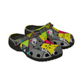 Neon Abstract EVA Foam Clogs — Lightweight Printed Garden Shoes