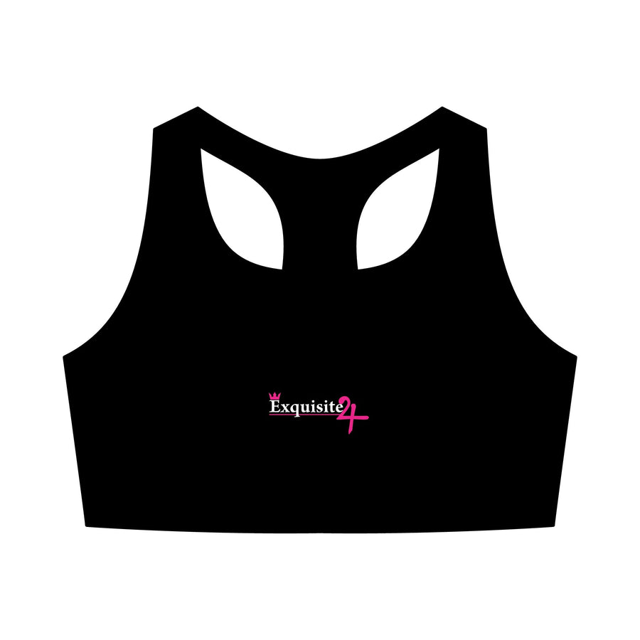 Pink Exquisite 24 Logo Sports Bra