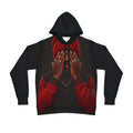 Red Beanie Portrait Athletic Hoodie