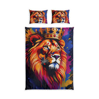 Regal Lion Crown Cotton Duvet Cover Set