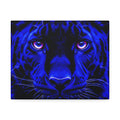 Blue Panther Stretched Canvas Wall Art