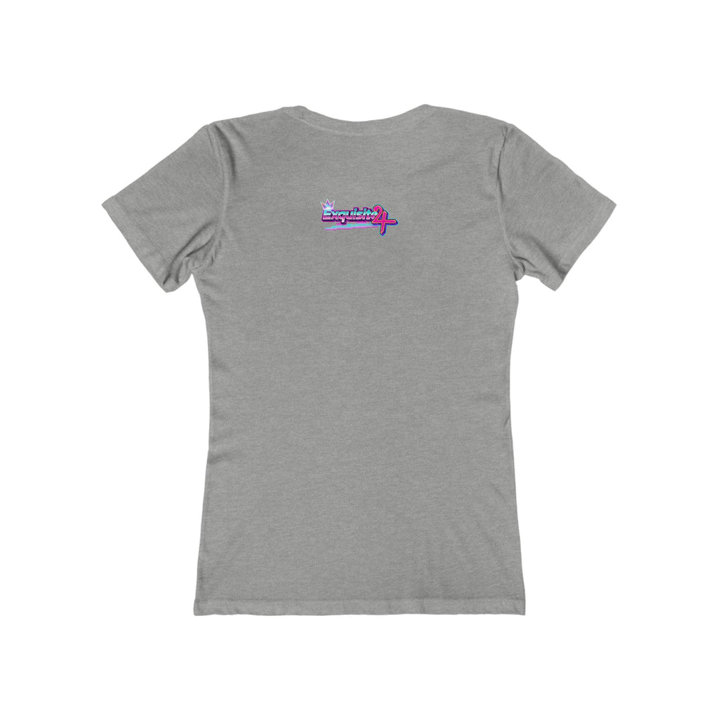 Retro Cassette Girlfriend Tee — 80s Vaporwave Graphic T-Shirt for Women