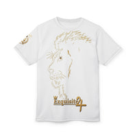 Gold Minimalist Lion Profile Tee