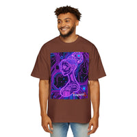 Cyberpunk Goddess Graphic Tee Oversized Men's T-Shirt