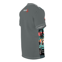 Retro Sunset Muscle Car Tee — Vintage Beach Vibe