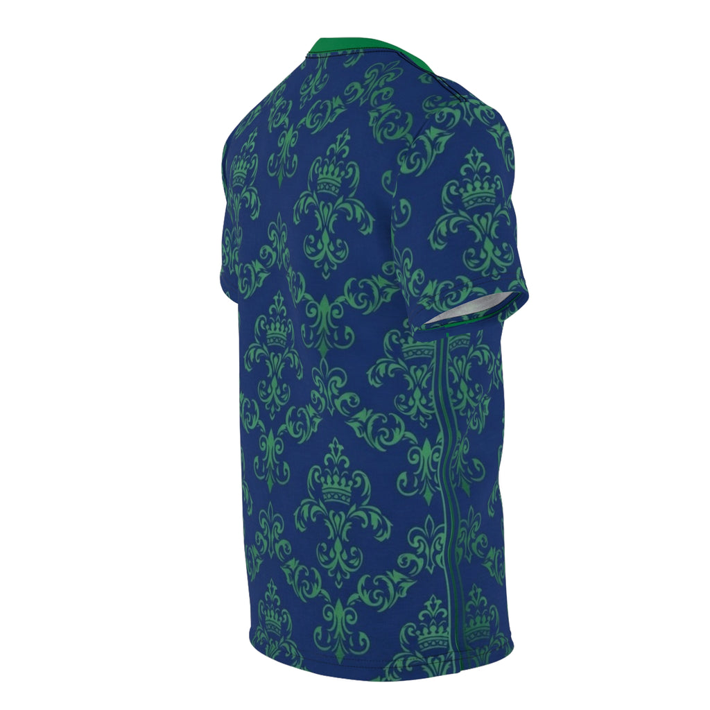 Regal Green Damask Design All-Over Print Tee