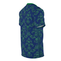 Regal Green Damask Design All-Over Print Tee