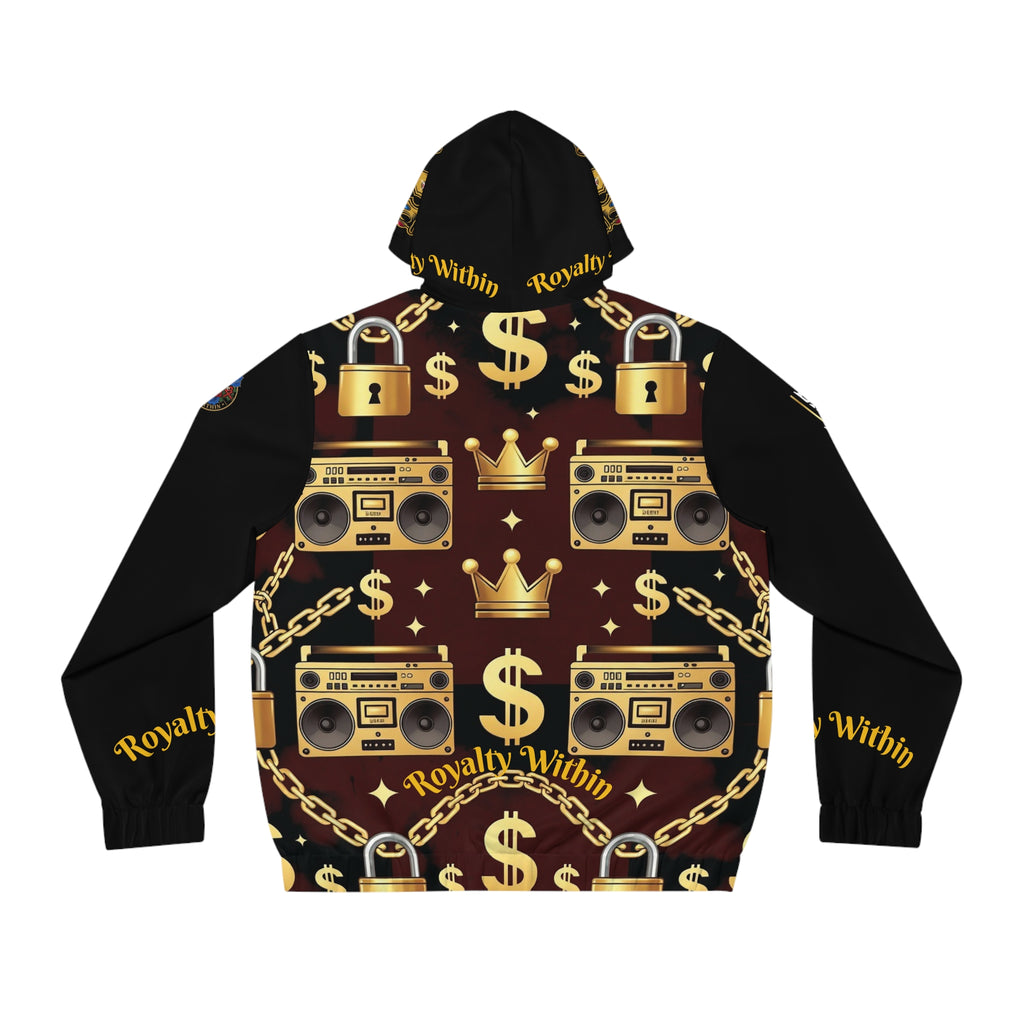 Gold Chain & Boombox Zip Hoodie