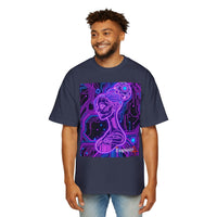 Cyberpunk Goddess Graphic Tee Oversized Men's T-Shirt