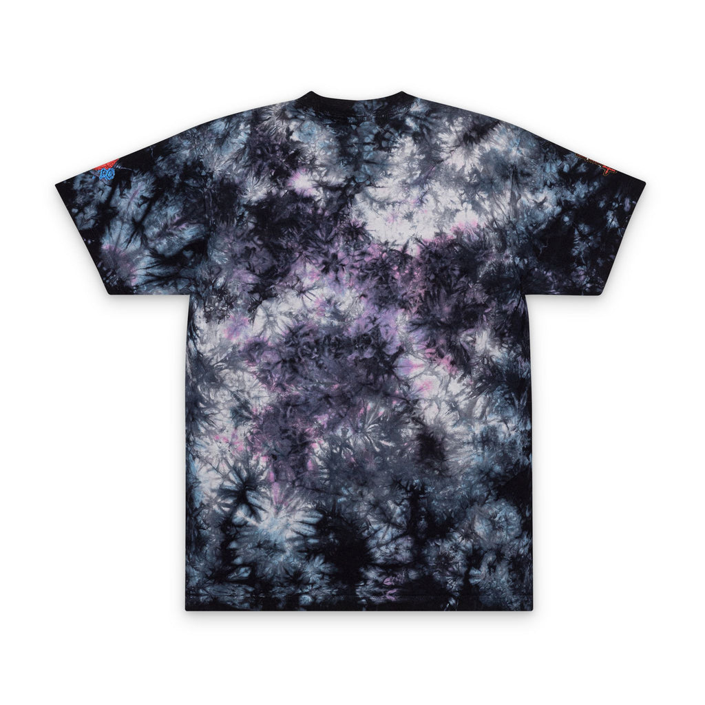 Tie-Dye Spiral 'Royal Within' Embroidered T-Shirt