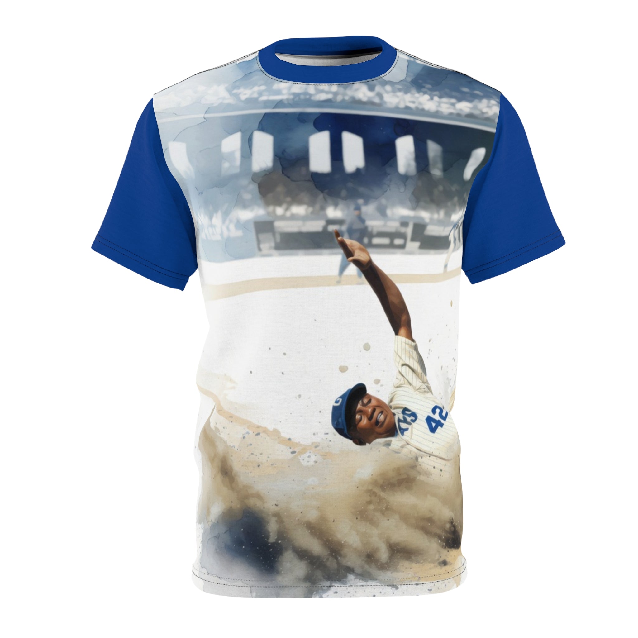 Baseball Slide Graphic Tee — Vintage Stadium Shirt