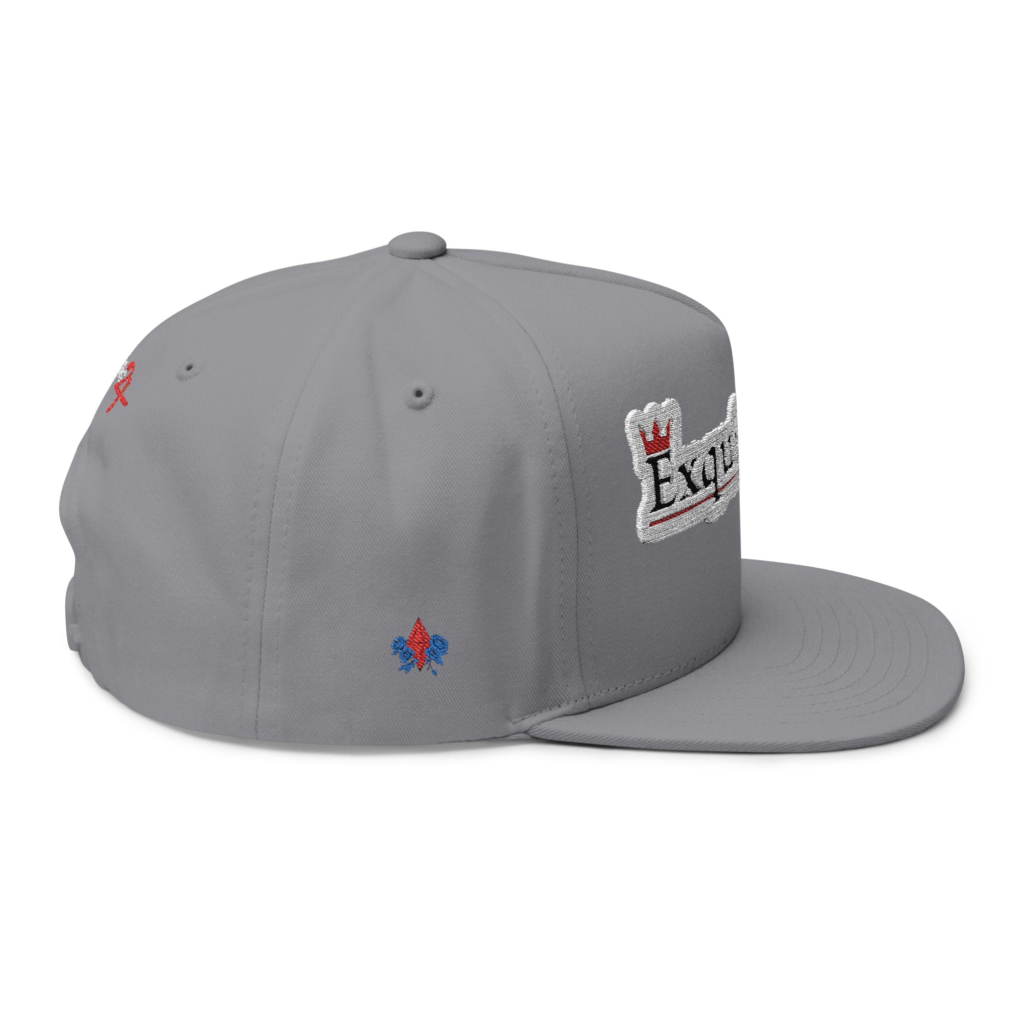 Classic Exquisite 24 Embroidered Flat Bill Cap
