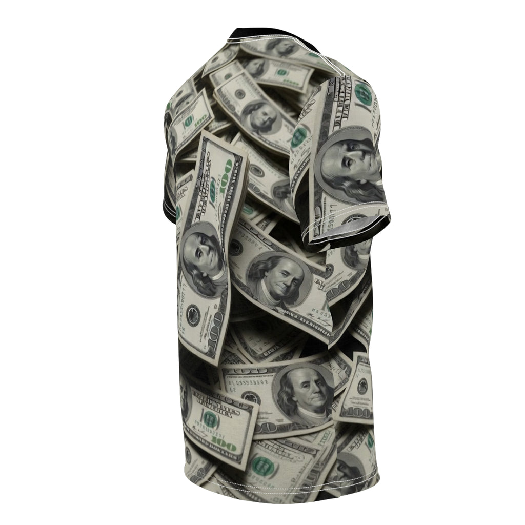 All-Over Money Print Tee — Cash Pattern Graphic Shirt