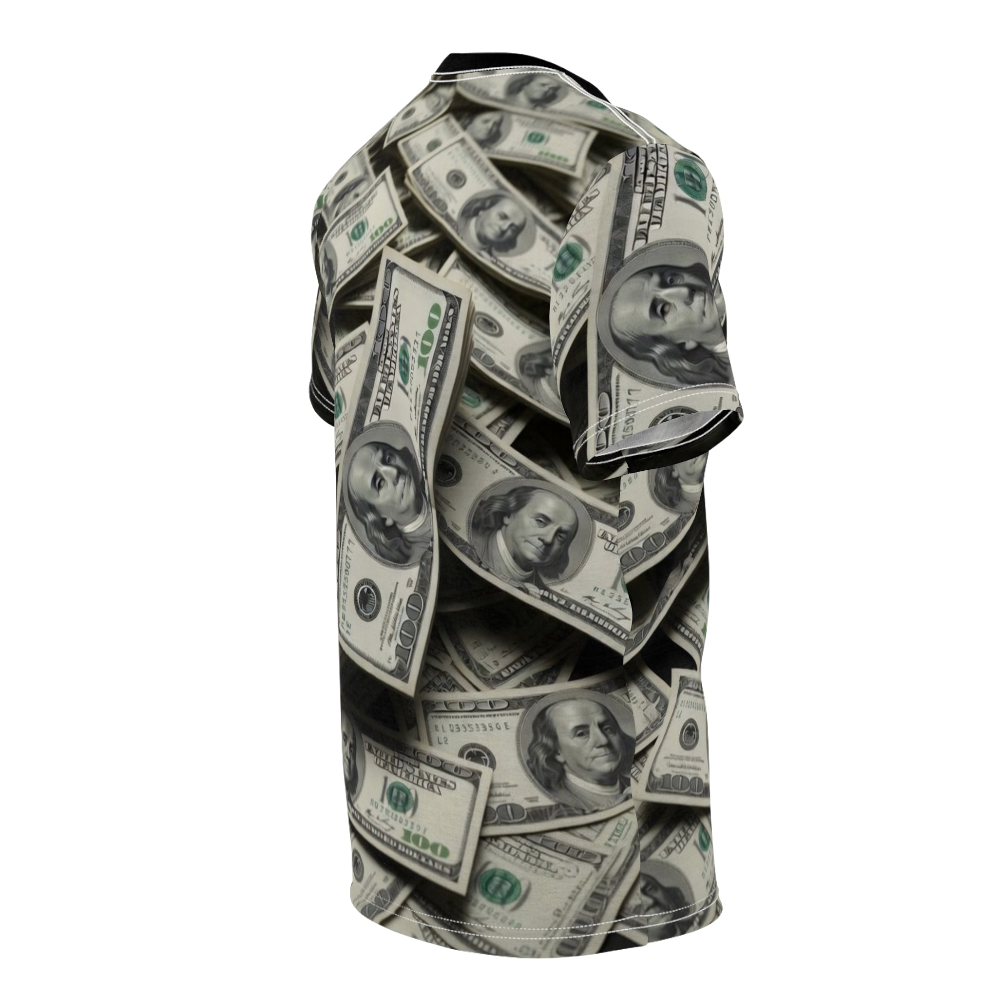 All-Over Money Print Tee — Cash Pattern Graphic Shirt