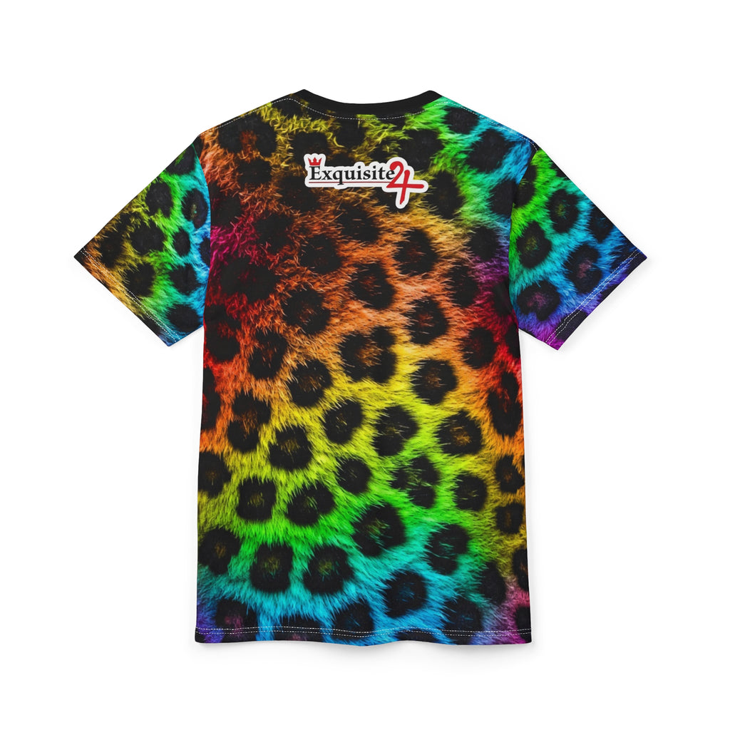 Rainbow Leopard Gold Grillz Graphic Tee