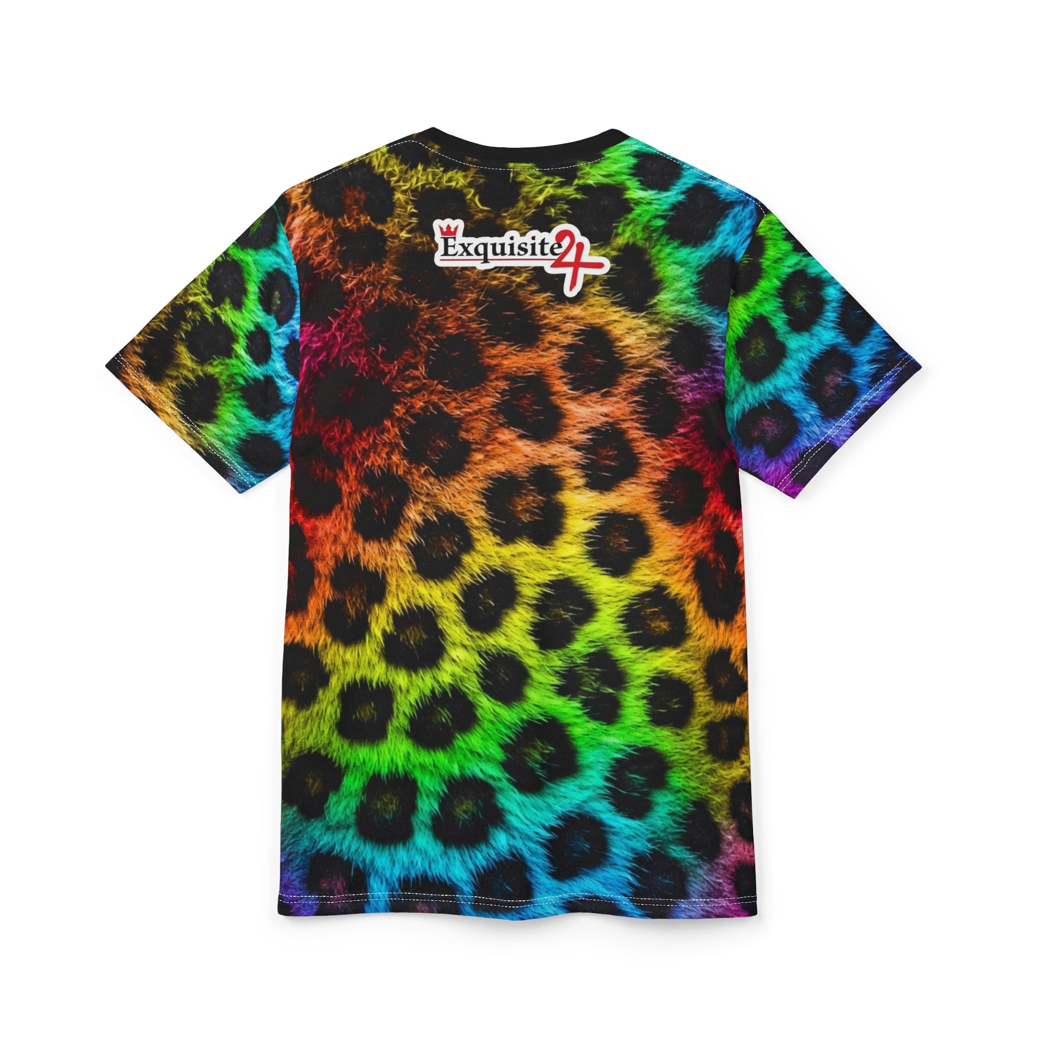Rainbow Leopard Gold Grillz Graphic Tee