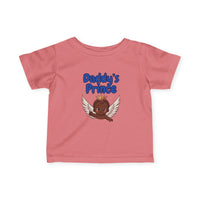 Infant Tee — "Daddy's Prince" Baby T‑Shirt with Crowned Angel Design