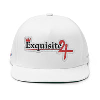 Classic Exquisite 24 Embroidered Flat Bill Cap