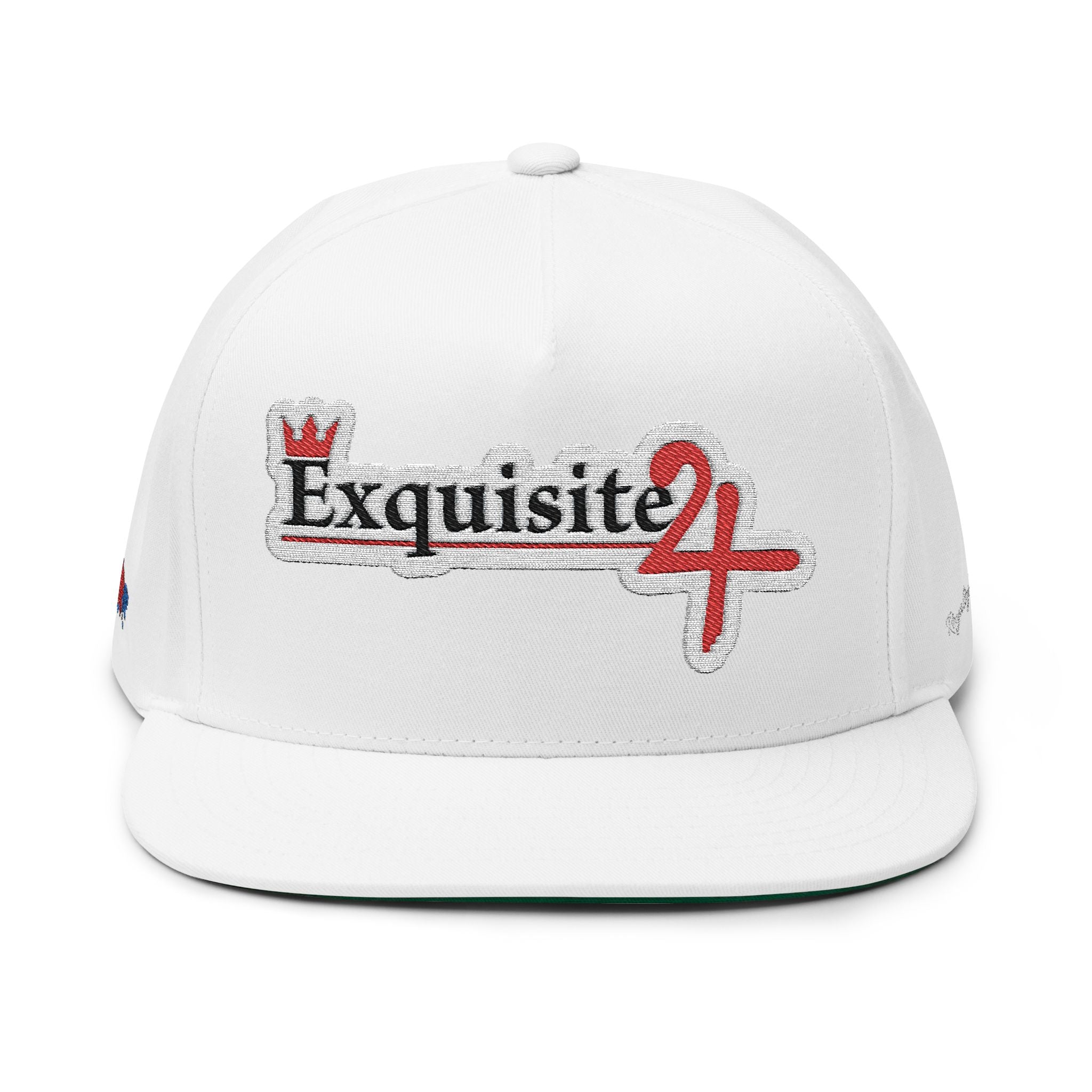 Classic Exquisite 24 Embroidered Flat Bill Cap
